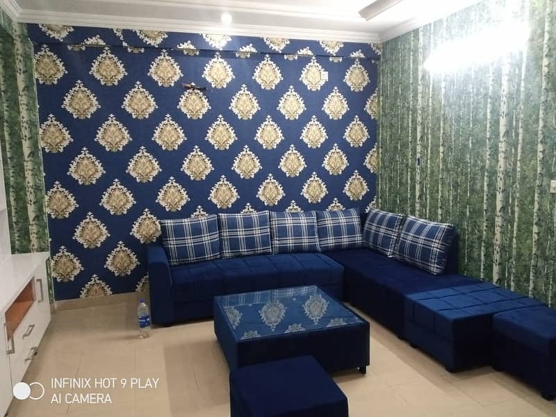2 Bed Room fully furnished apprtmnt available For rent in Bahria town phase 4 11