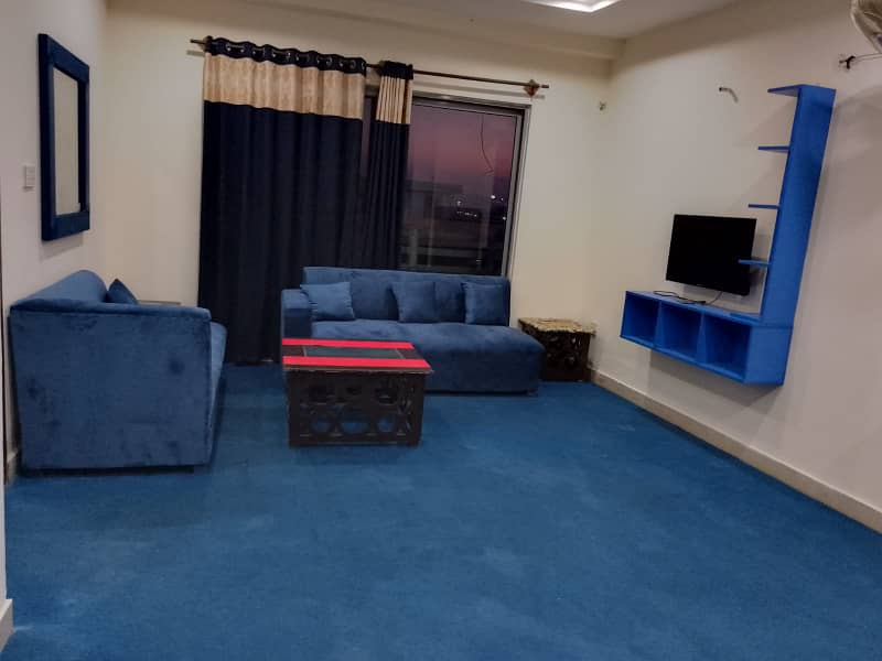 Empire height one Bed fully furnished available for rent in Bahria town 2