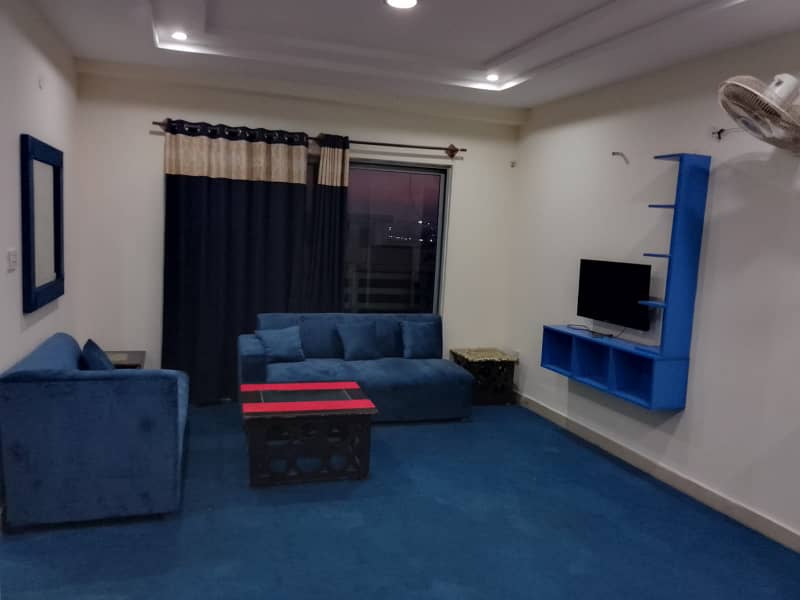 Empire height one Bed fully furnished available for rent in Bahria town 5