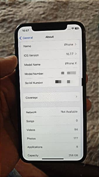 iphone x 256Gb pta approved all ok 7