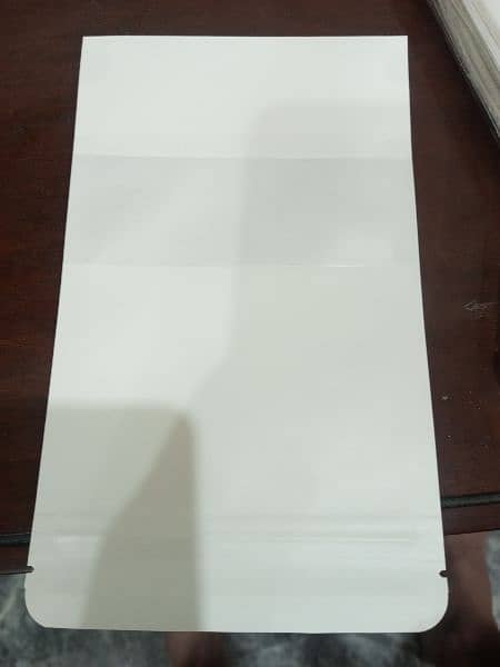 12x20 cm white craft paper standup pouches food grade 100 /lot 5