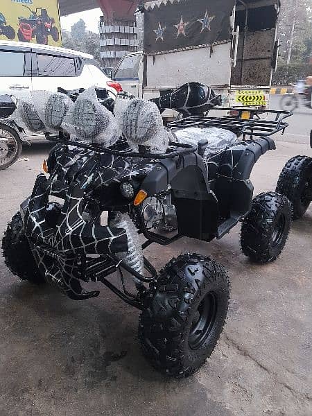 124cc brand new revers gear atv quad 4 wheels delivery all Pakistan 5