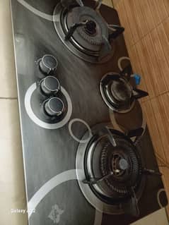 automatic stove with 3 burners
