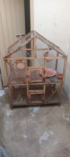 Birds cage hight 5'*3*2' in good condition for sale.