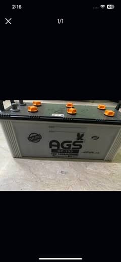 Ags 195 battery 23 plates 1.5 years old
