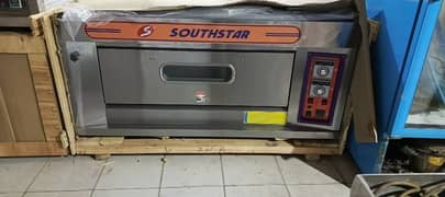 pizza oven south star, dough mixer, prep table, delivery bags, fryer