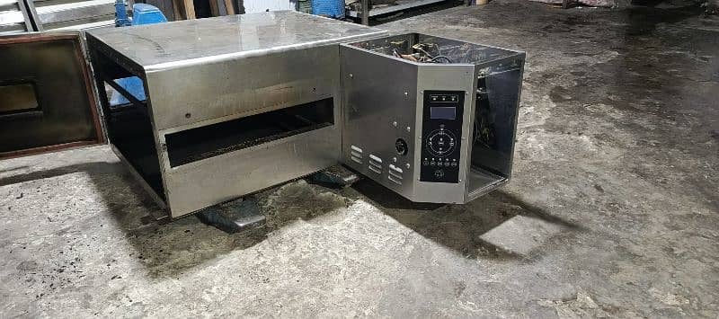pizza oven south star, dough mixer, prep table, delivery bags, fryer 2