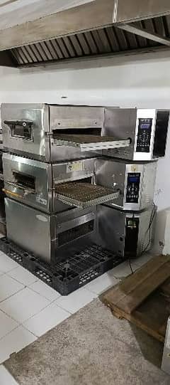pizza oven conveyor, hot plate, working table, dough machine