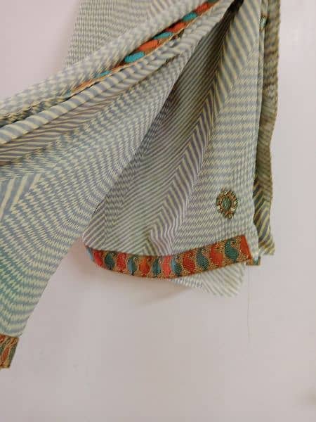 chifon fabric saree decent work 1