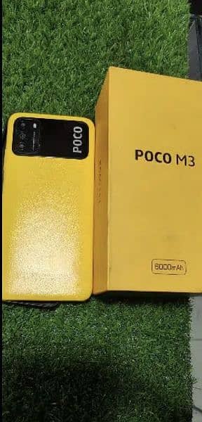 mi Poco m3 full box 2 original back 4+2ram & 128 rom 1