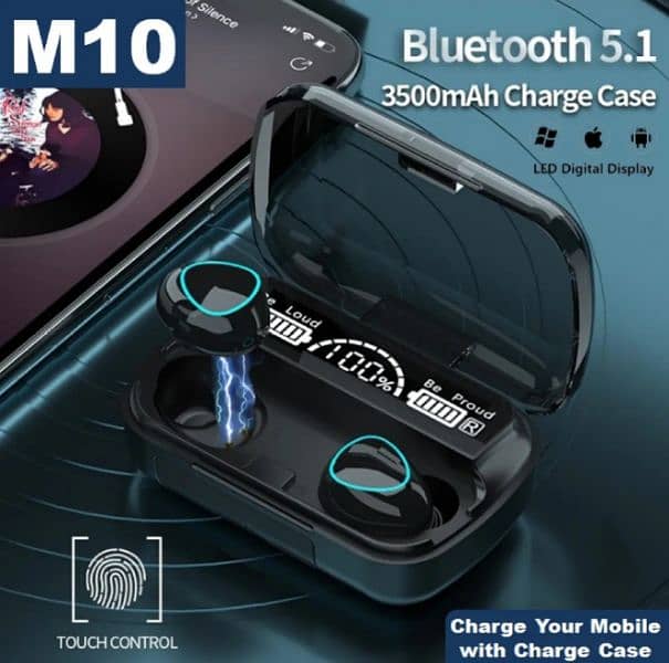 M10 Earbuds Bluetooth 4