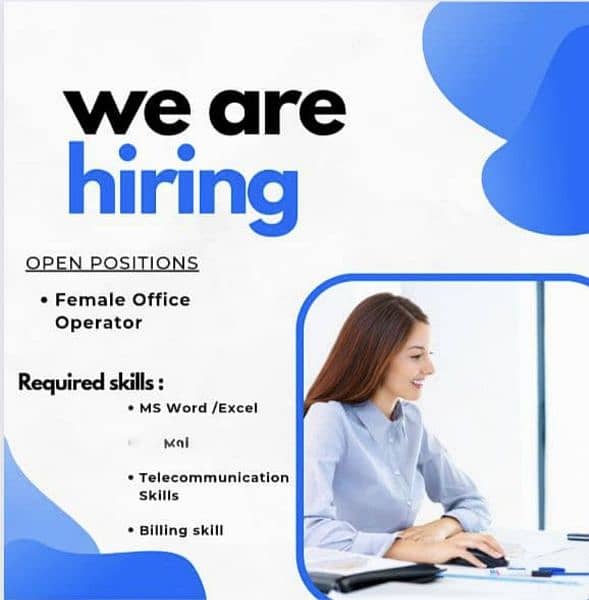 Office Executive Required For Data Entry & Customer Service 0