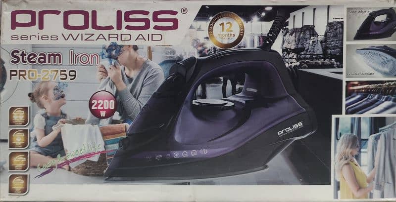 proliss Brand New quality steam iron for sale 6