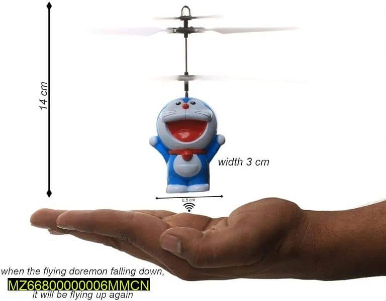 Doraemon flying hand dictation sensor dronesensor drone 2