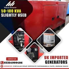 50 -100 KVA Generator for sale UK imported Generator