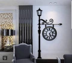 Street Lamp Design Laminated Wall Clock