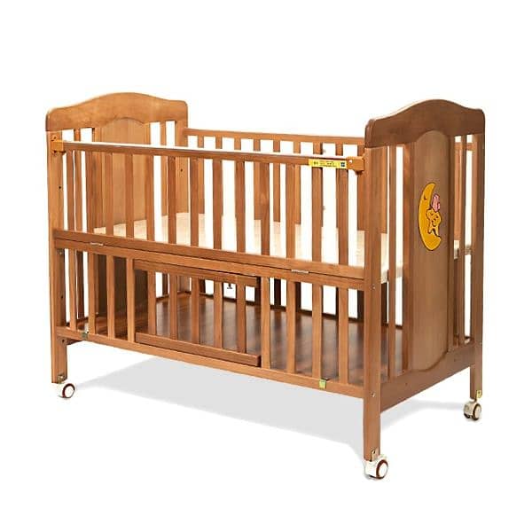 Imported Baby Cot Oak Wood 2