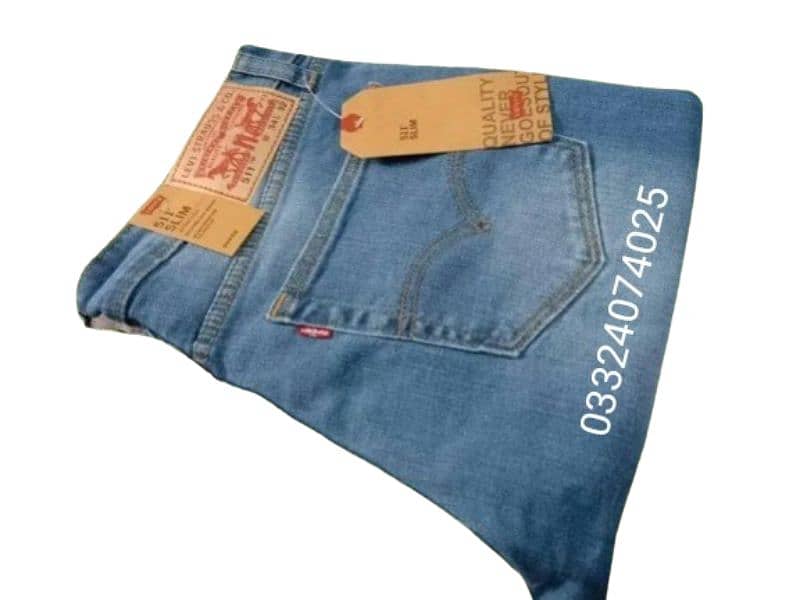 jeans pent exported Levis denim chino Coton dress slim fit steachable 1