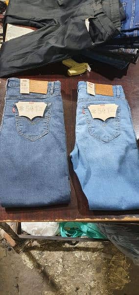 jeans pent exported Levis denim chino Coton dress slim fit steachable 14