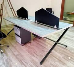 Workstation Tables For 6 Person / Office Furniture