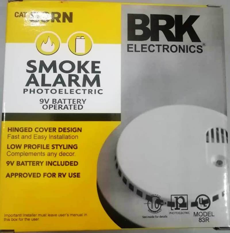 Smoke Alarm Detector Brand BRK Battery operate Mexico for Kitchen Home 0