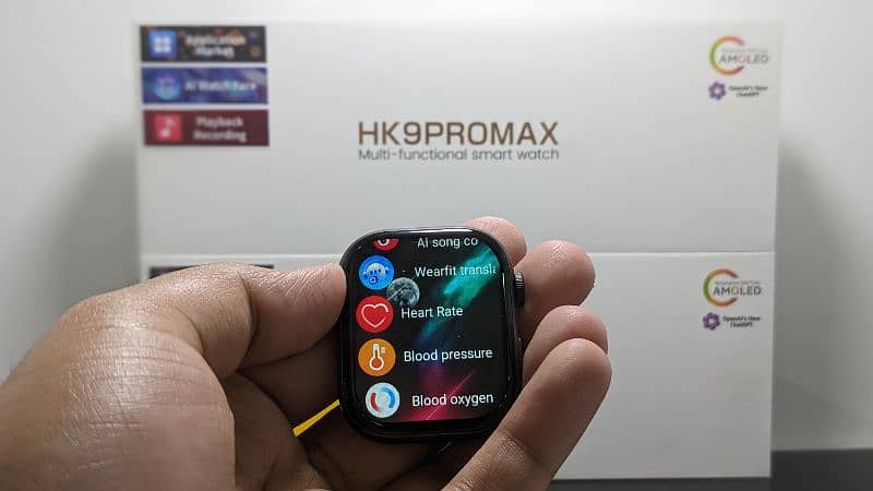 Hk9 Pro Max Amoled Smartwatch Latest series 9 updated version 8