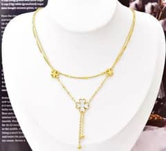 neckles gold plated 2 layer