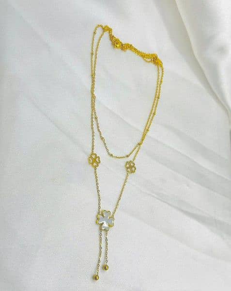 neckles gold plated 2 layer 1