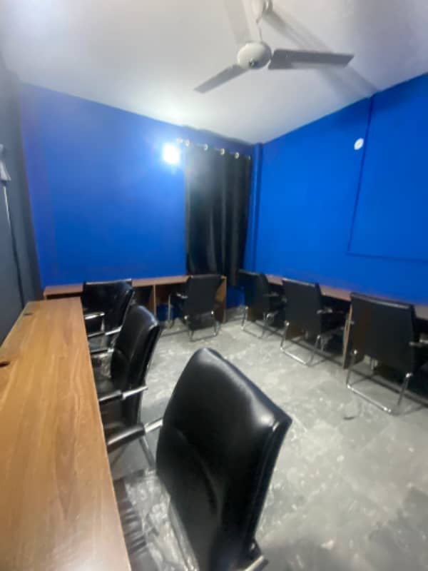Fully furnished office near Allah ho gol chkr with all setup 1