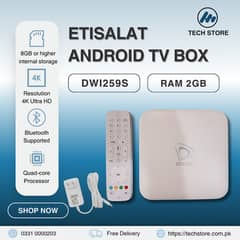 Android TV Box | Etisalat Android Box | with Orignal Remote | DWI259S