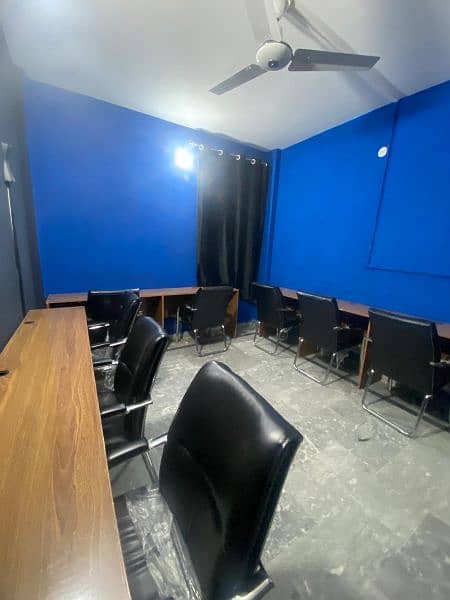 Fully furnished office near Allah ho gol chkr with all setup 9