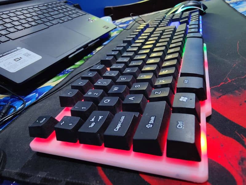 Gaming Semi Mechanical keyboard with RGB lights. Mechanical feel. 2