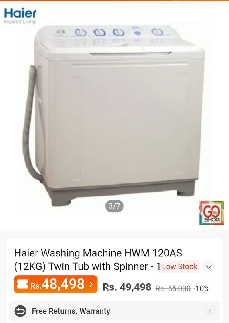 Washing machine 1