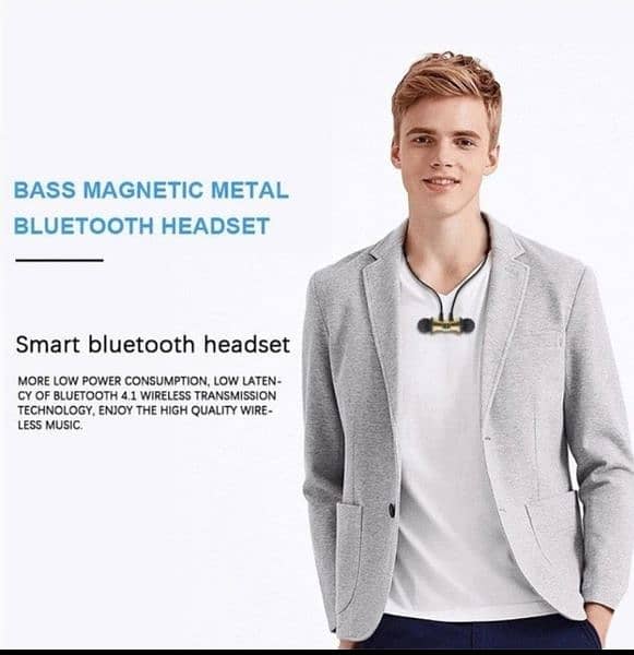 Bluetooth magnetic wireless earphones 4
