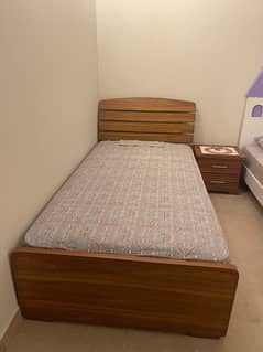 Single Bed Set with Matching Side Tables