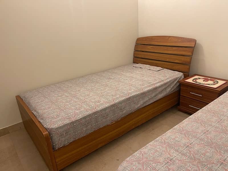 1 Single Bed with 2 Matching Side Tables 3