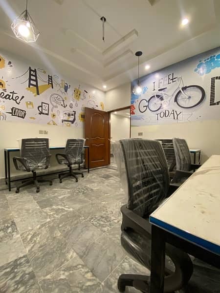 Fully furnished office for rent near lda ofc 6