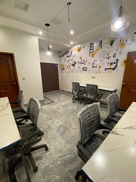Fully furnished office for rent near lda ofc 10