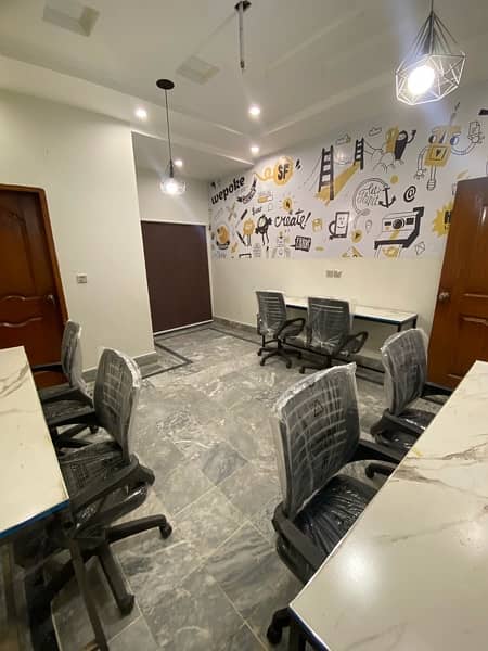 Fully furnished office for rent near lda ofc 12