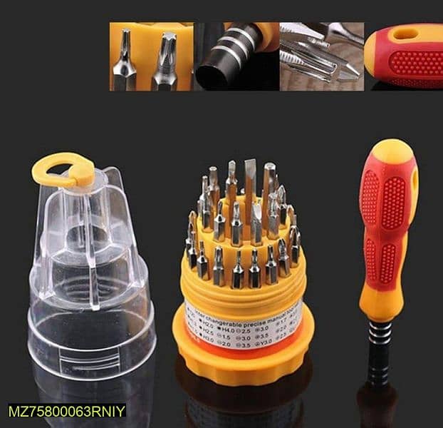 3 in 1 precision handle screwdriver set . pack of 2 3