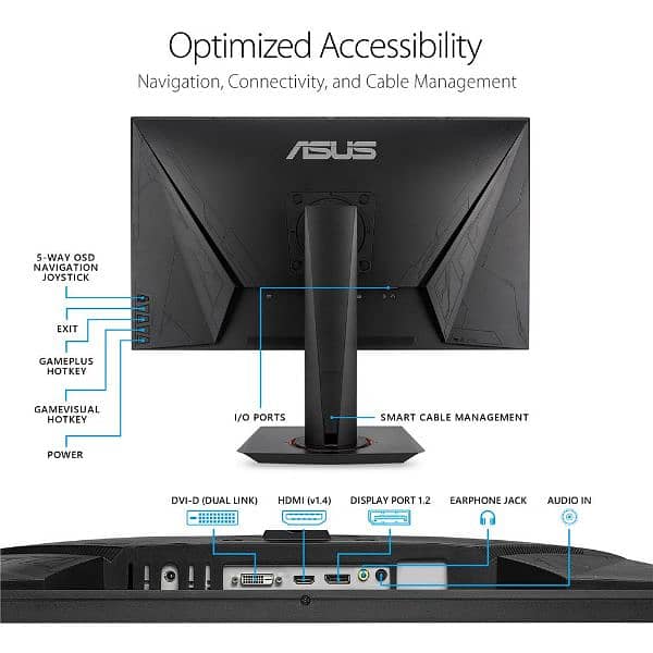 Gaming Monitor Asus Vg278Q 27" Inch 144Hz 1ms 2