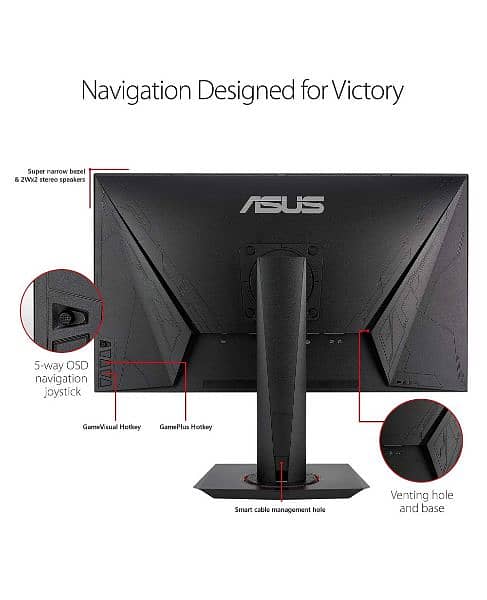 Gaming Monitor Asus Vg278Q 27" Inch 144Hz 1ms 3