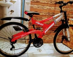 bicycle impoted ful size dual shock and disk brake call no 03149505437
