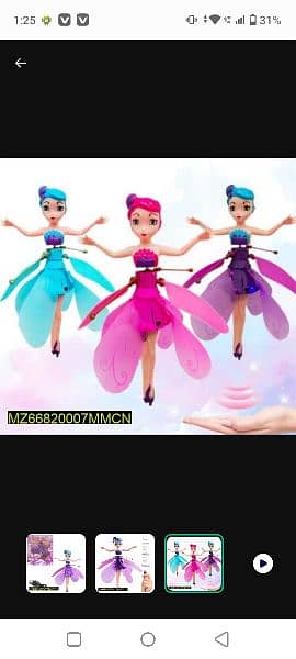 Rechargeable Flying Fairy Doll toy 1