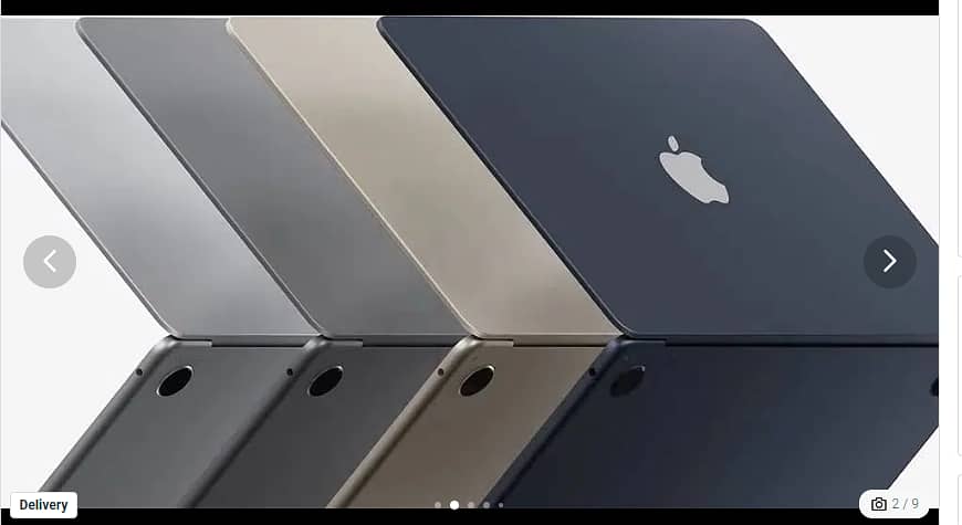 Apple Macbook Air 2022 M2 13.6" 256GB Midnight 0