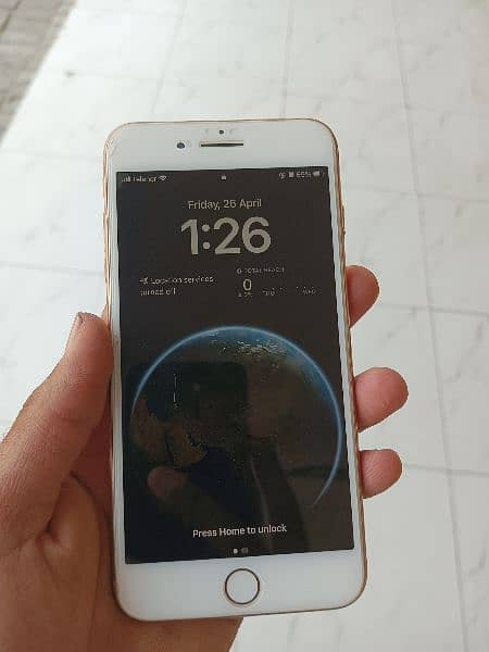 Iphone 8 plus PTA Approved Golden 64 GB 10/10 condition zero Scrach 4