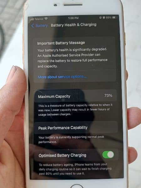 Iphone 8 plus PTA Approved Golden 64 GB 10/10 condition zero Scrach 6