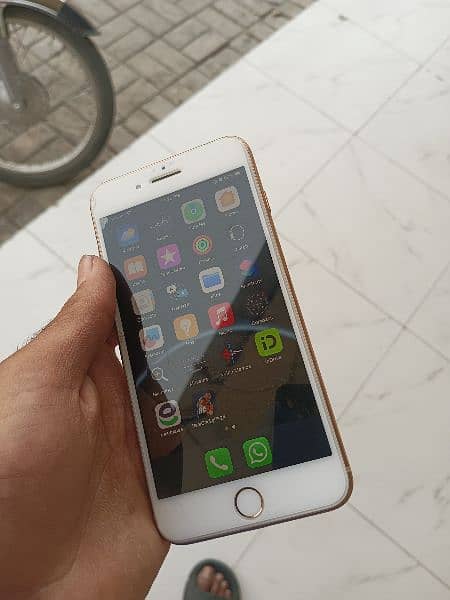 Iphone 8 plus PTA Approved Golden 64 GB 10/10 condition zero Scrach 7
