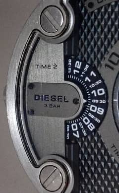 Diesel Orignal SBA Dual Time Zone Stainless Steel Men's Watch - DZ7259