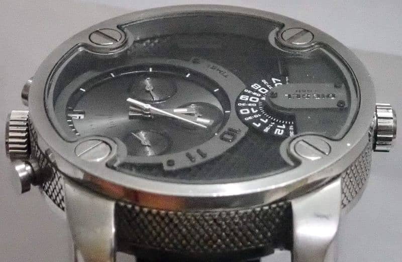 Diesel Orignal SBA Dual Time Zone Stainless Steel Men's Watch - DZ7259 2